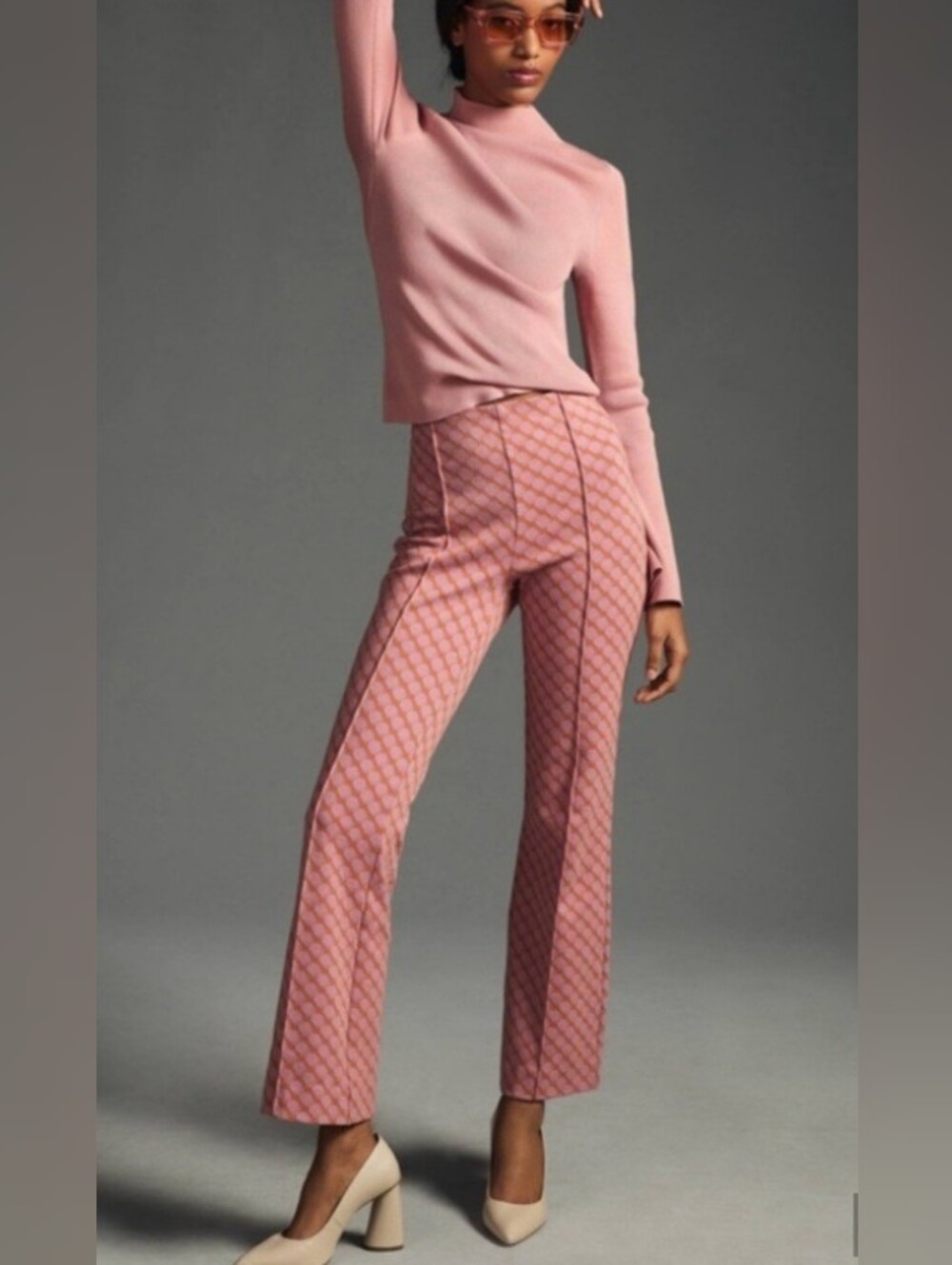 Anthropologie The Margot Size XXS Print Knit Kick Flare Pant Pants